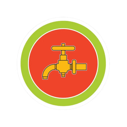 Plumbing (Boy Scout Merit Badge) STICKER Vinyl Kiss-Cut Decal 2 Inch White - The Sticker Space