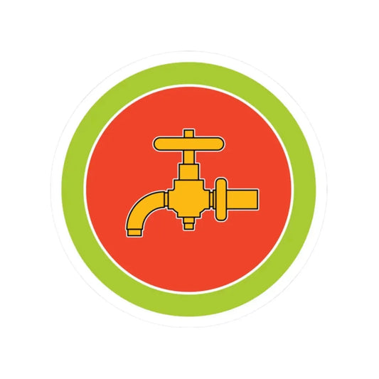 Plumbing (Boy Scout Merit Badge) STICKER Vinyl Kiss-Cut Decal 2 Inch White - The Sticker Space