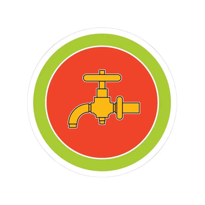 Plumbing (Boy Scout Merit Badge) STICKER Vinyl Kiss-Cut Decal 3 Inch White - The Sticker Space