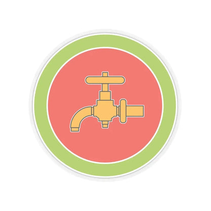 Plumbing (Boy Scout Merit Badge) STICKER Vinyl Kiss-Cut Decal 6 Inch Transparent - The Sticker Space