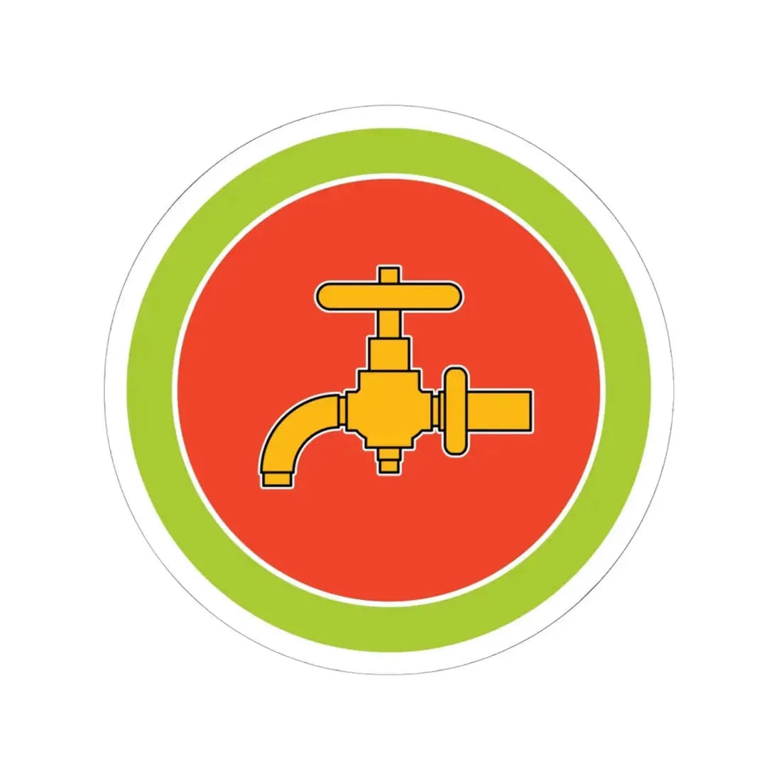 Plumbing (Boy Scout Merit Badge) STICKER Vinyl Kiss-Cut Decal 6 Inch White - The Sticker Space