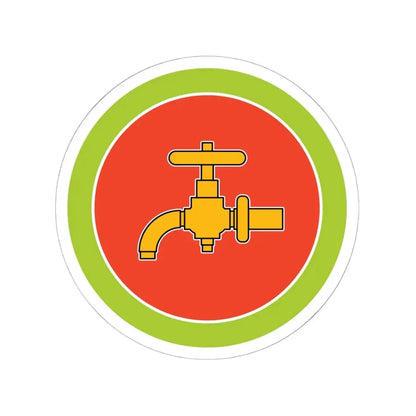 Plumbing (Boy Scout Merit Badge) STICKER Vinyl Kiss-Cut Decal 6 Inch White - The Sticker Space