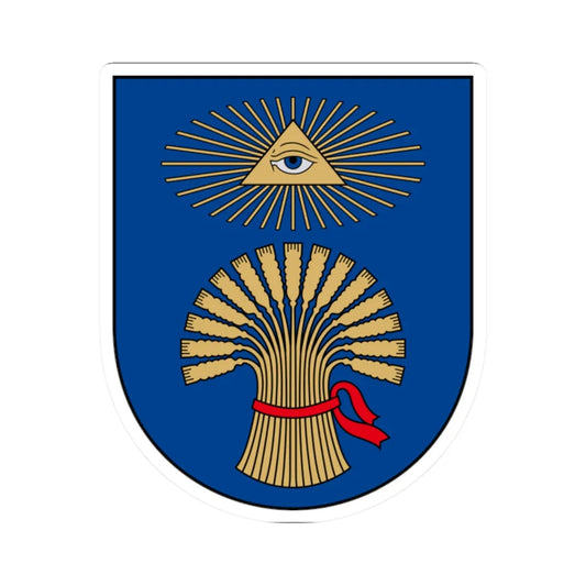 Plungė COA (Lithuania) (Coat of Arms) STICKER Vinyl Kiss-Cut Decal 2 Inch White - The Sticker Space
