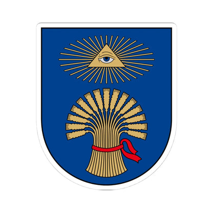 Plungė COA (Lithuania) (Coat of Arms) STICKER Vinyl Kiss-Cut Decal 4 Inch White - The Sticker Space