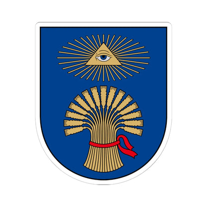 Plungė COA (Lithuania) (Coat of Arms) STICKER Vinyl Kiss-Cut Decal 6 Inch White - The Sticker Space