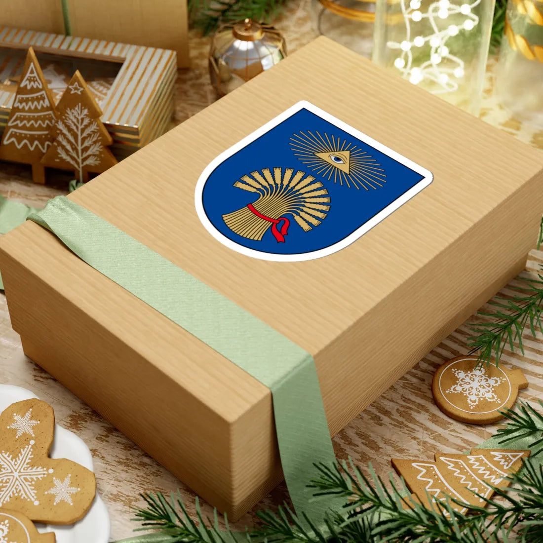 Plungė COA (Lithuania) (Coat of Arms) STICKER Vinyl Kiss-Cut Decal - The Sticker Space