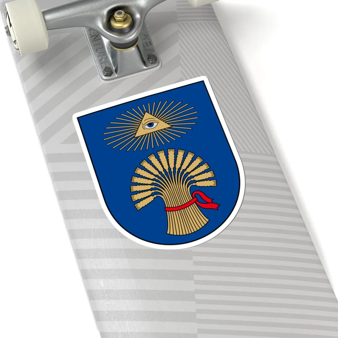 Plungė COA (Lithuania) (Coat of Arms) STICKER Vinyl Kiss-Cut Decal - The Sticker Space