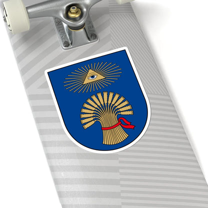 Plungė COA (Lithuania) (Coat of Arms) STICKER Vinyl Kiss-Cut Decal - The Sticker Space