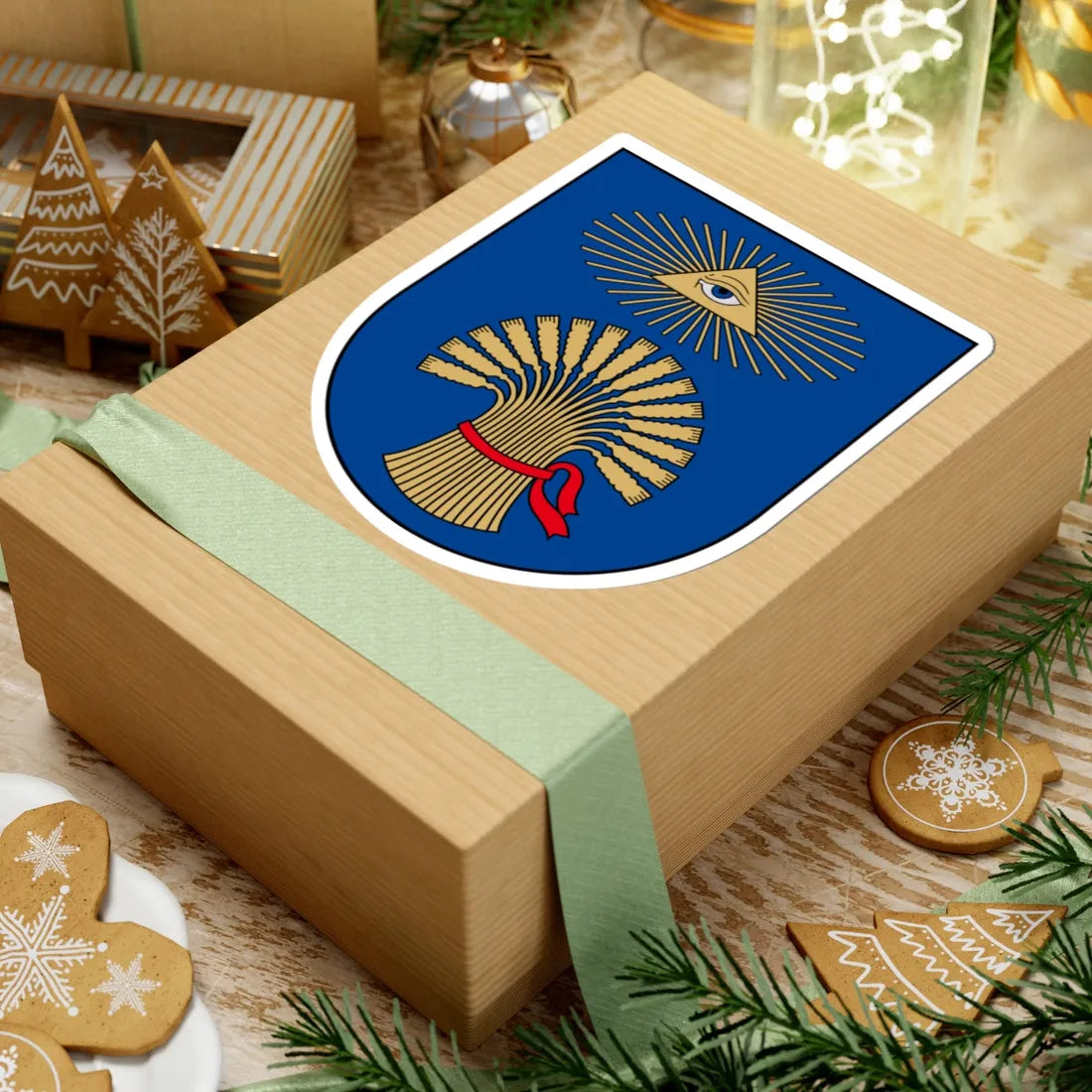 Plungė COA (Lithuania) (Coat of Arms) STICKER Vinyl Kiss-Cut Decal - The Sticker Space