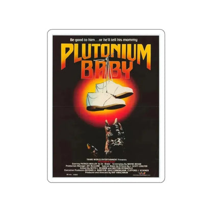 PLUTONIUM BABY 1987 Movie Poster STICKER Vinyl Die-Cut Decal 5 Inch - The Sticker Space