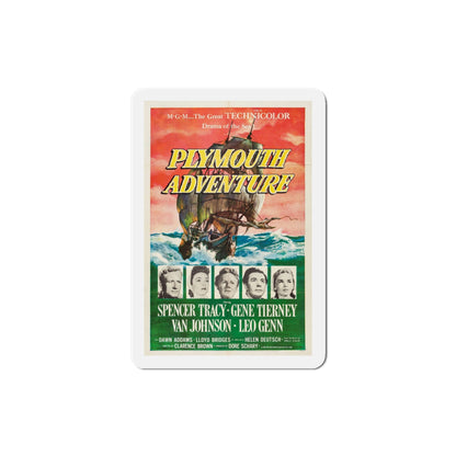 Plymouth Adventure 1952 Movie Poster Die-Cut Magnet-4 Inch-The Sticker Space