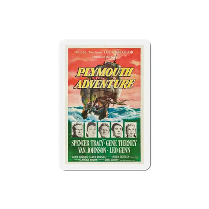 Plymouth Adventure 1952 Movie Poster Refrigerator Magnet 3 Inch - The Sticker Space