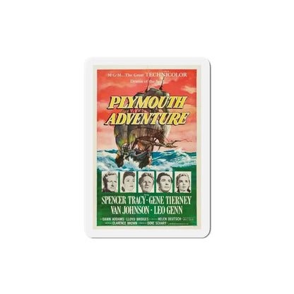 Plymouth Adventure 1952 Movie Poster Refrigerator Magnet 4 Inch - The Sticker Space