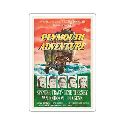 Plymouth Adventure 1952 Movie Poster STICKER Vinyl Die-Cut Decal 4 Inch - The Sticker Space