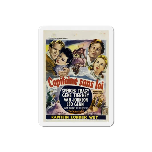 Plymouth Adventure 1952 v2 Movie Poster Refrigerator Magnet 2 Inch - The Sticker Space