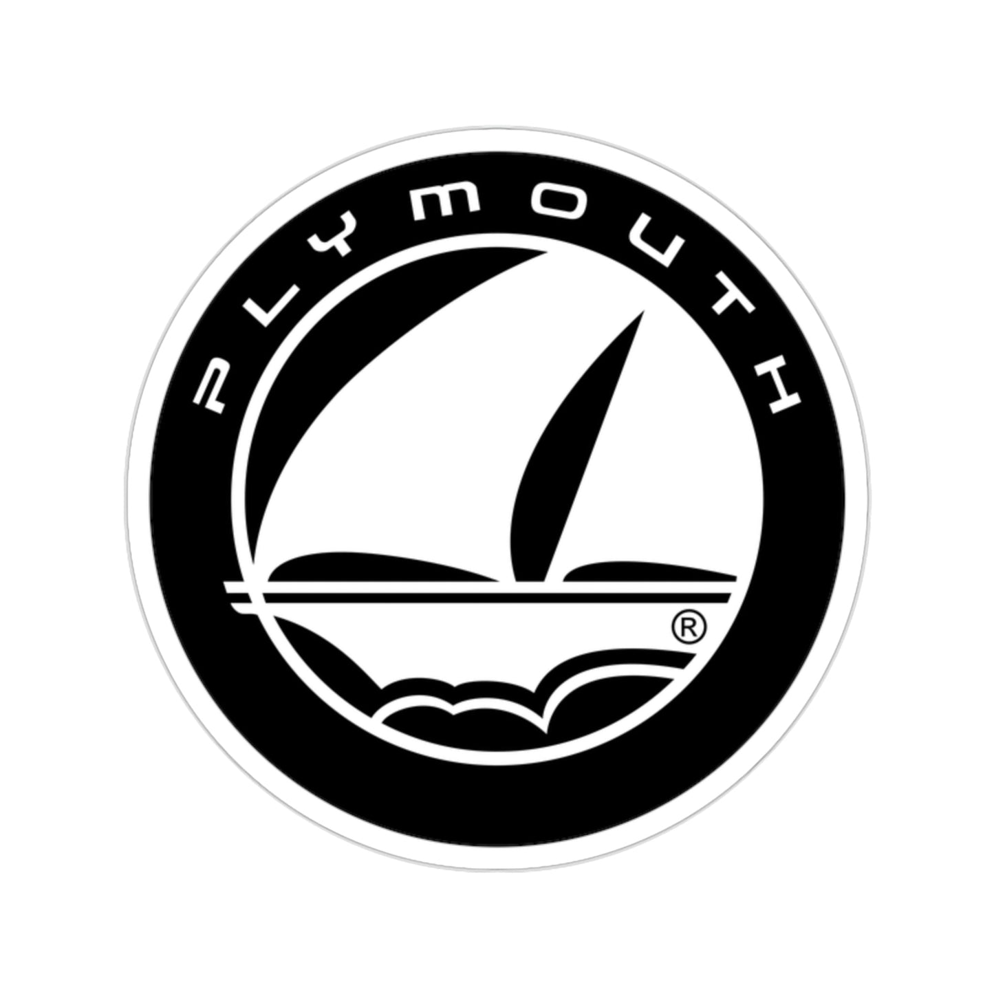 Plymouth Car Logo STICKER Vinyl Die-Cut Decal-2 Inch-The Sticker Space