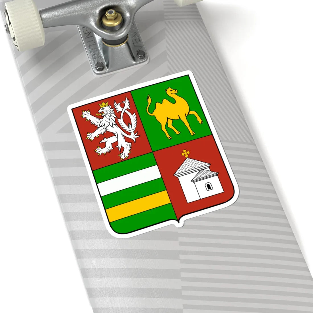 Plzen Region CoA CZ (Czech Republic) (Coat of Arms) STICKER Vinyl Kiss-Cut Decal - The Sticker Space