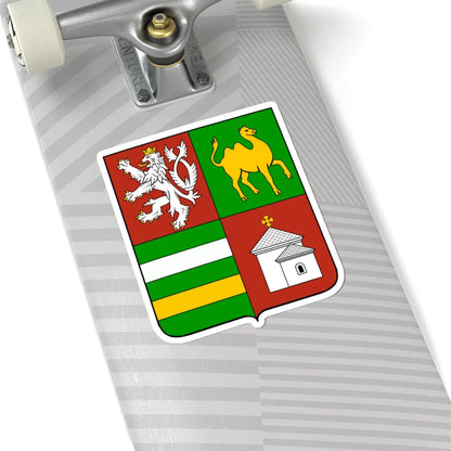 Plzen Region CoA CZ (Czech Republic) (Coat of Arms) STICKER Vinyl Kiss-Cut Decal - The Sticker Space