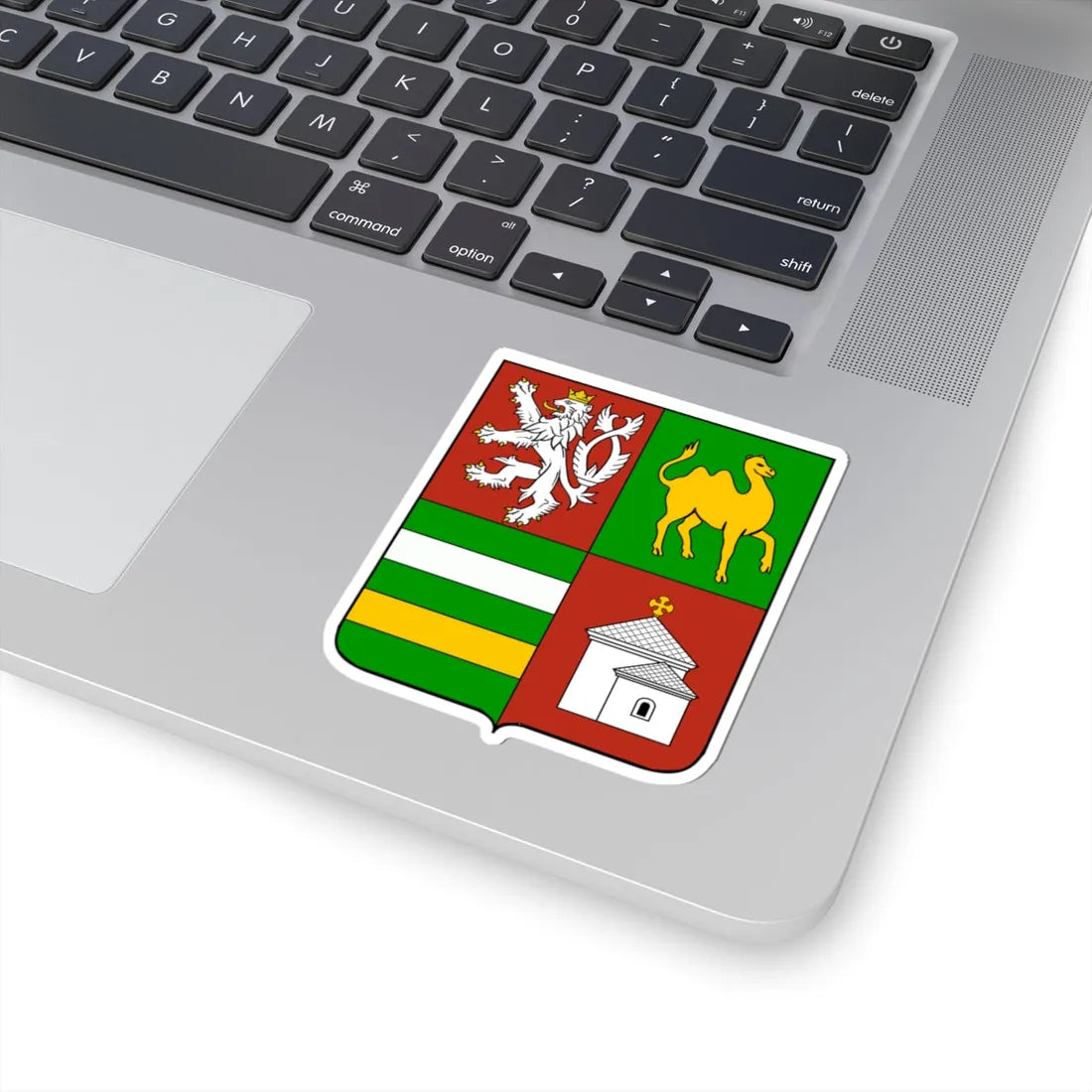 Plzen Region CoA CZ (Czech Republic) (Coat of Arms) STICKER Vinyl Kiss-Cut Decal - The Sticker Space