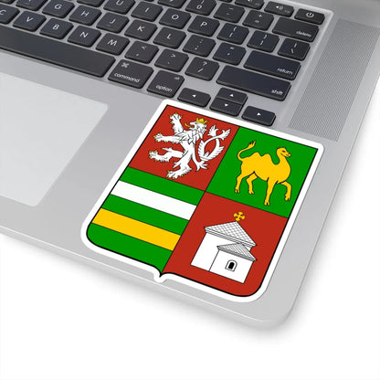 Plzen Region CoA CZ (Czech Republic) (Coat of Arms) STICKER Vinyl Kiss-Cut Decal - The Sticker Space