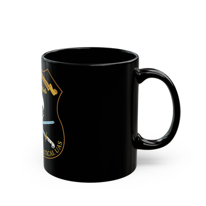 PMA 266 NAVAIR Multi Mission Tactical Unmanned Aerial Systems UAS (U.S. Navy) Black Coffee Mug-The Sticker Space