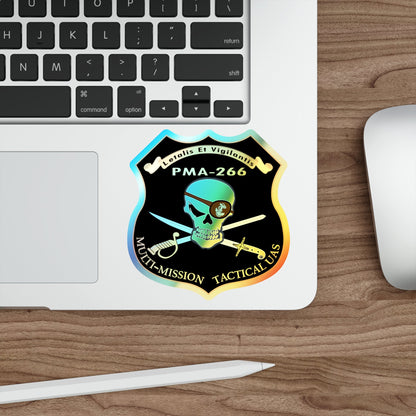 PMA 266 NAVAIR Multi Mission Tactical Unmanned Aerial Systems UAS (U.S. Navy) Holographic STICKER Die-Cut Vinyl Decal-The Sticker Space