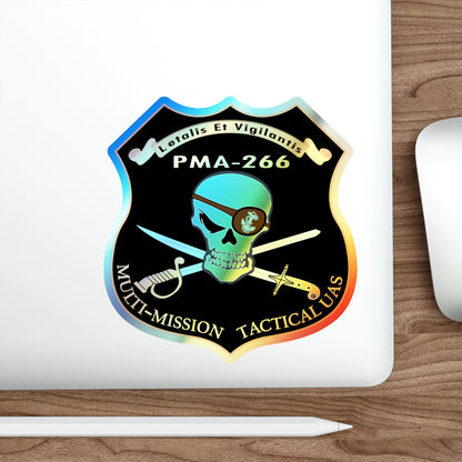 PMA 266 NAVAIR Multi Mission Tactical Unmanned Aerial Systems UAS (U.S. Navy) Holographic STICKER Die-Cut Vinyl Decal-The Sticker Space