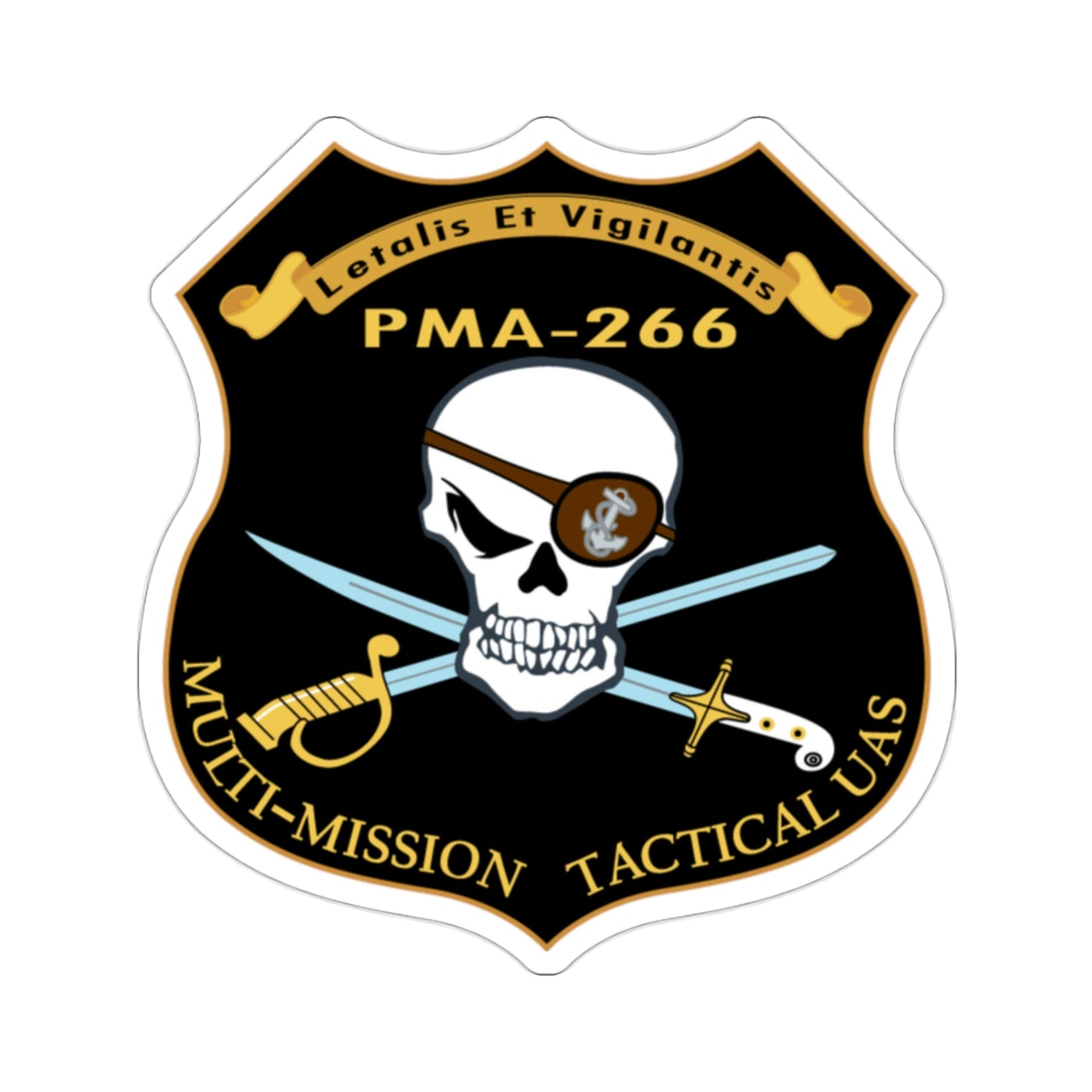 PMA 266 NAVAIR Multi Mission Tactical Unmanned Aerial Systems UAS (U.S. Navy) STICKER Vinyl Die-Cut Decal-2 Inch-The Sticker Space