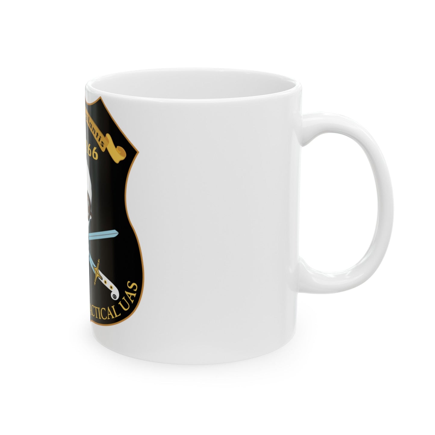 PMA 266 NAVAIR Multi Mission Tactical Unmanned Aerial Systems UAS (U.S. Navy) White Coffee Mug-The Sticker Space