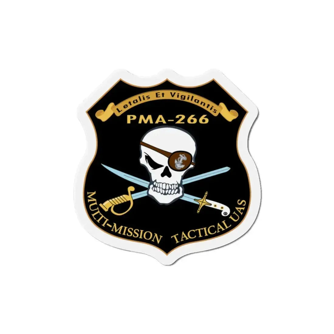 PMA 266 NAVAIR Multi Mission Tactical Unmanned Aerial Systems UAS (U.S. Navy) Refrigerator Magnet 6 Inch - The Sticker Space