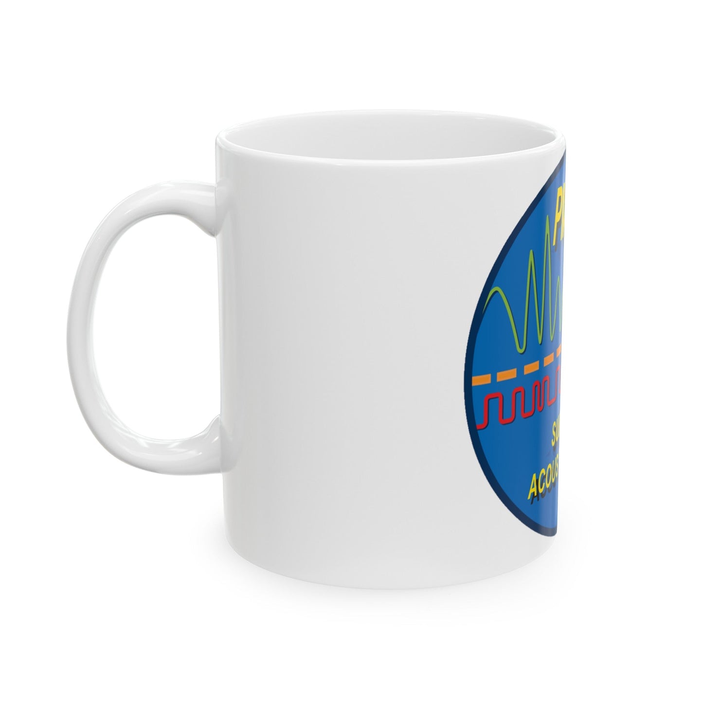 PMS401 Submarine Acoustic Systems (U.S. Navy) White Coffee Mug-The Sticker Space