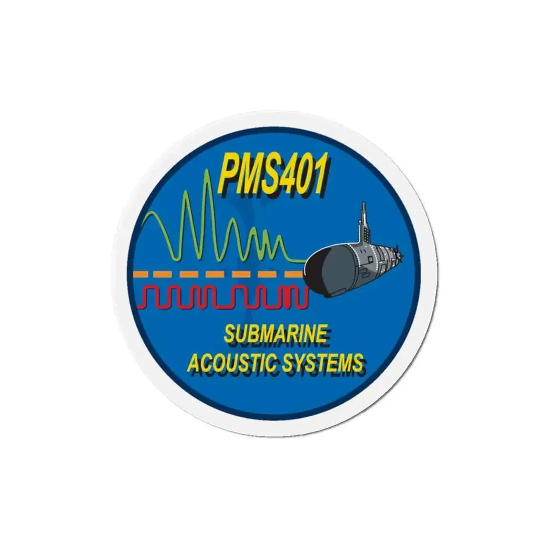 PMS401 Submarine Acoustic Systems (U.S. Navy) Refrigerator Magnet 4 Inch - The Sticker Space