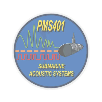 PMS401 Submarine Acoustic Systems (U.S. Navy) STICKER Vinyl Kiss-Cut Decal 2 Inch Transparent - The Sticker Space