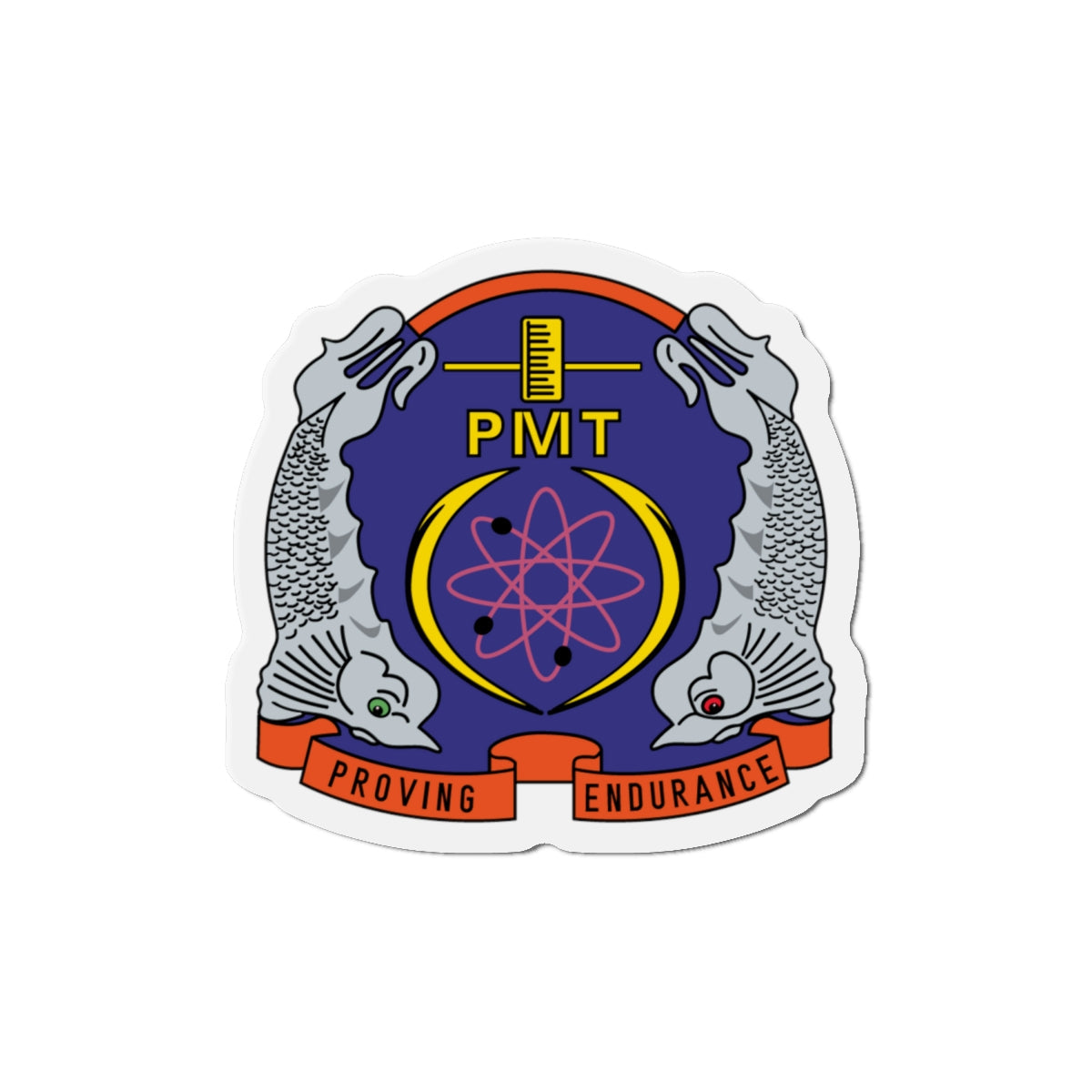 PMT NLON Performance Monitoring Team (U.S. Navy) Die-Cut Magnet-6 × 6"-The Sticker Space