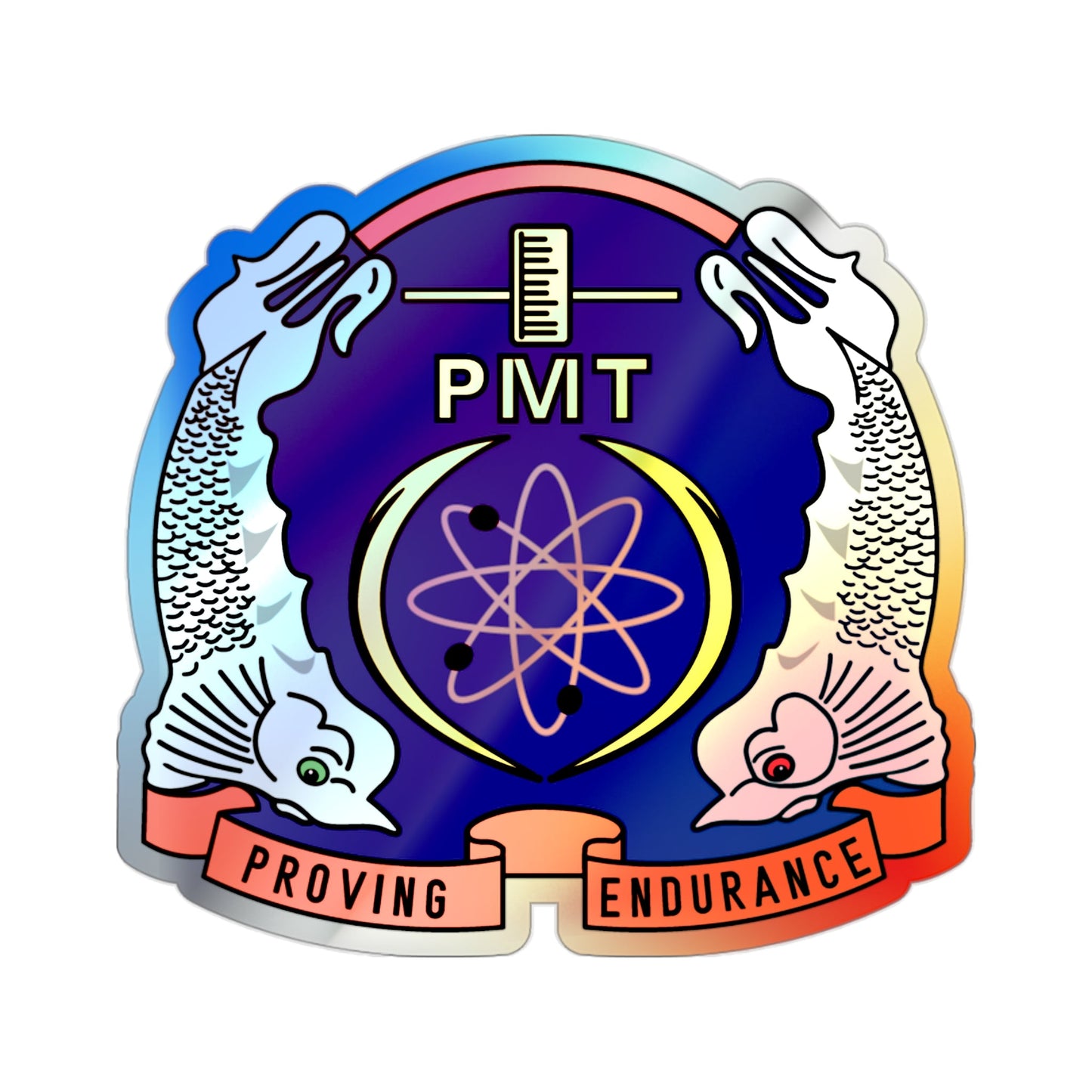 PMT NLON Performance Monitoring Team (U.S. Navy) Holographic STICKER Die-Cut Vinyl Decal-2 Inch-The Sticker Space