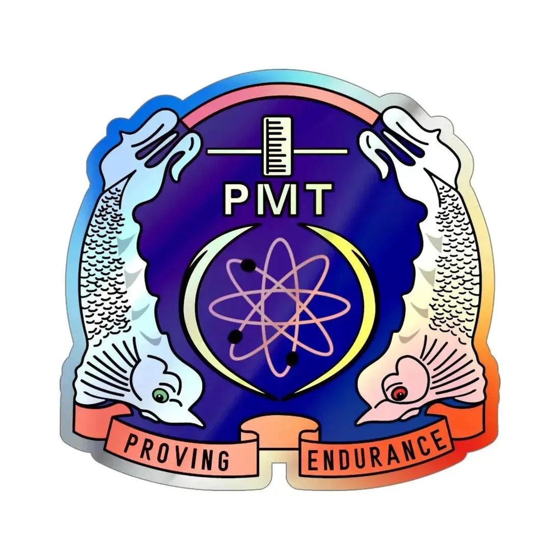 PMT NLON Performance Monitoring Team (U.S. Navy) Holographic STICKER Die-Cut Vinyl Decal 5 Inch Holographic - The Sticker Space