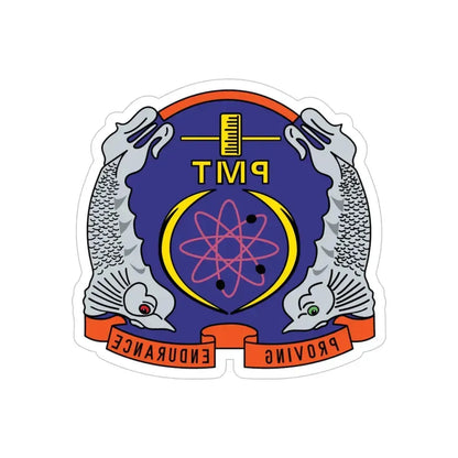 PMT NLON Performance Monitoring Team (U.S. Navy) REVERSE PRINT Transparent Die-Cut STICKER 6 Inch Die-Cut Transparent - The Sticker Space
