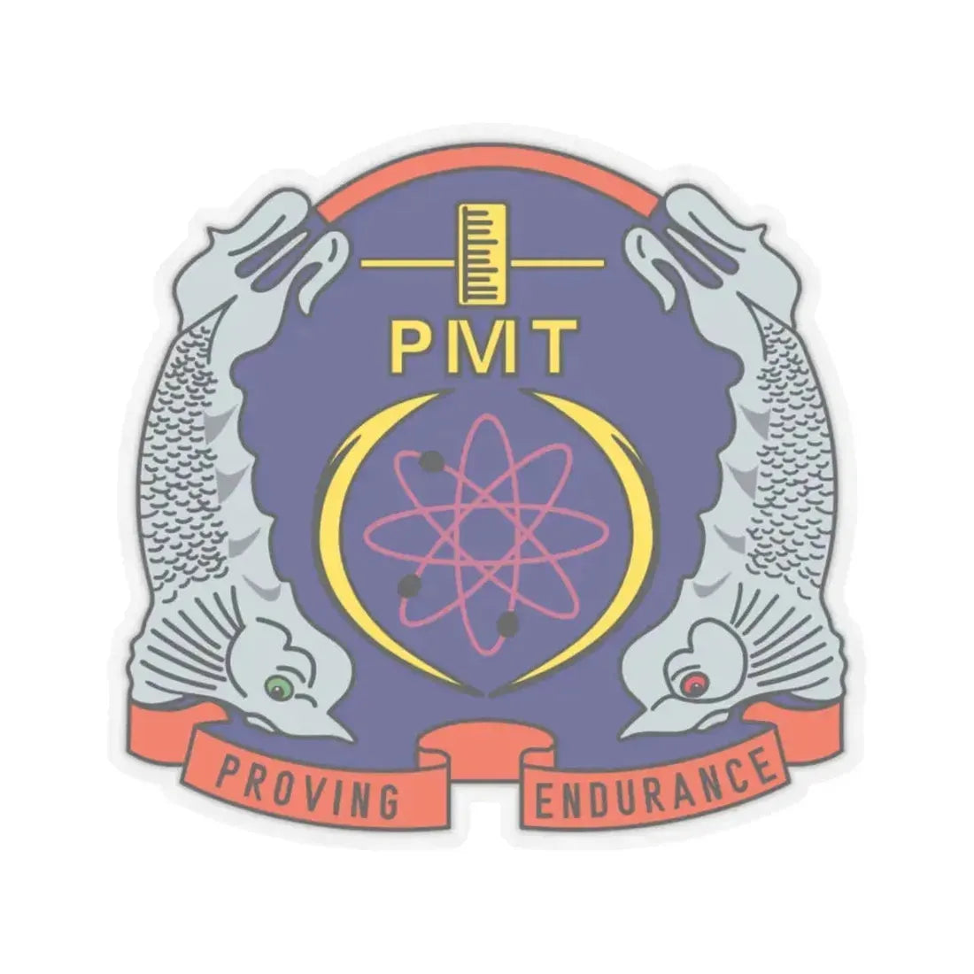 PMT NLON Performance Monitoring Team (U.S. Navy) STICKER Vinyl Kiss-Cut Decal 3 Inch Transparent - The Sticker Space
