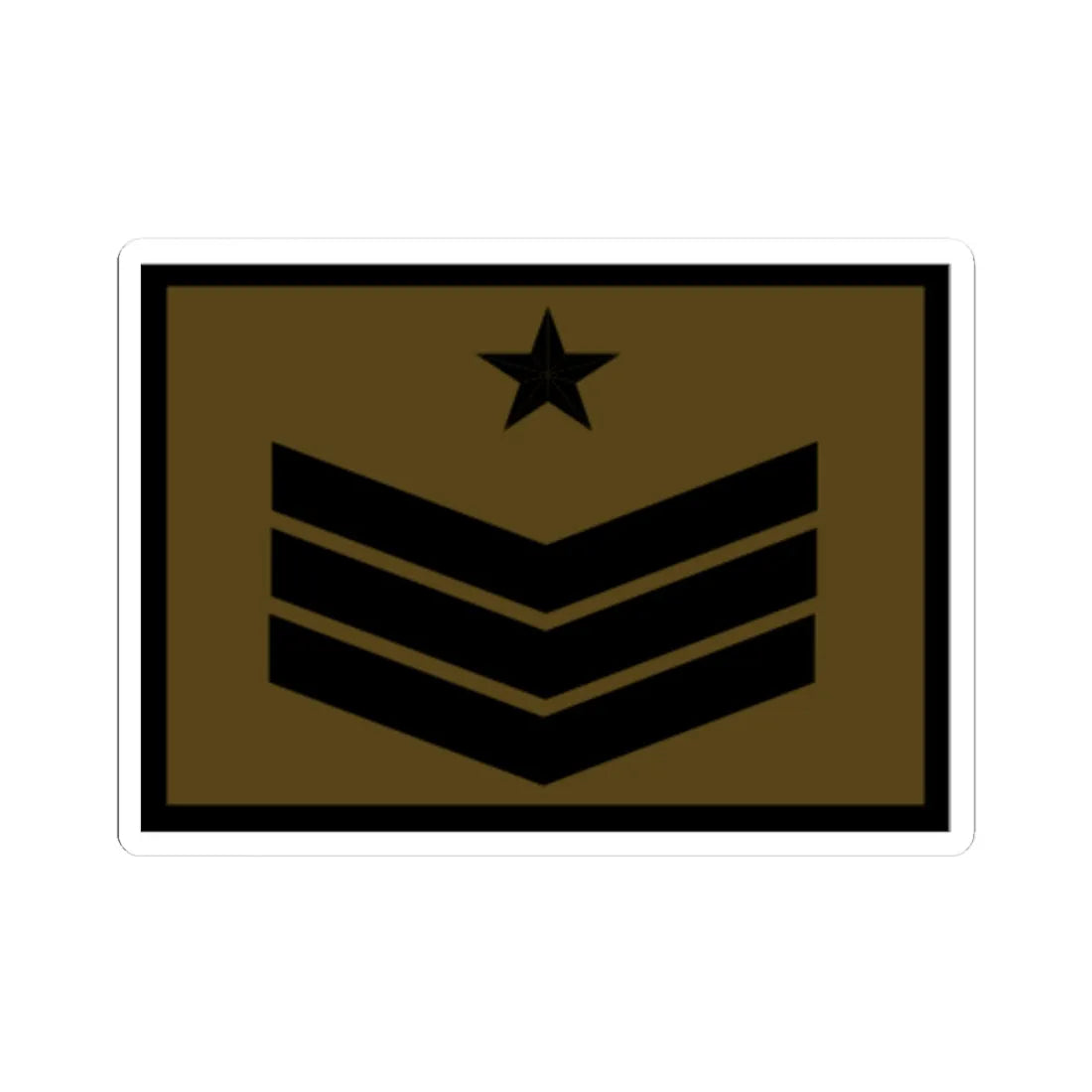 PNI.7.CARAB.CAMPAÑA.SOM (Chile) (Military Rank) STICKER Vinyl Kiss-Cut Decal 4 Inch White - The Sticker Space