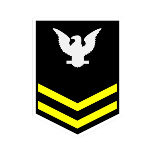 PO2 GC winter (United States) (Military Rank) STICKER Vinyl Kiss-Cut Decal 2 Inch White - The Sticker Space