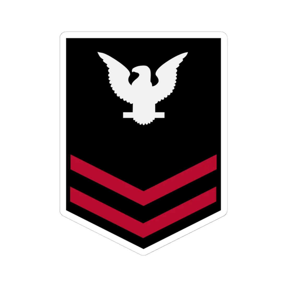 PO2 NOGC winter (United States) (Military Rank) STICKER Vinyl Kiss-Cut Decal 6 Inch White - The Sticker Space