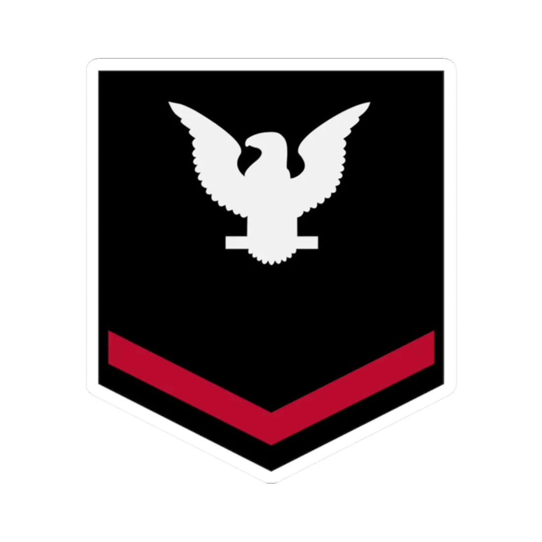 PO3 NOGC winter (United States) (Military Rank) STICKER Vinyl Kiss-Cut Decal 2 Inch White - The Sticker Space