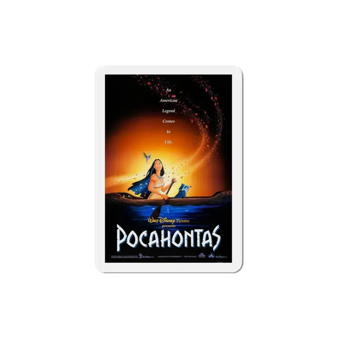 Pocahontas 1995 Movie Poster Refrigerator Magnet 4 Inch - The Sticker Space