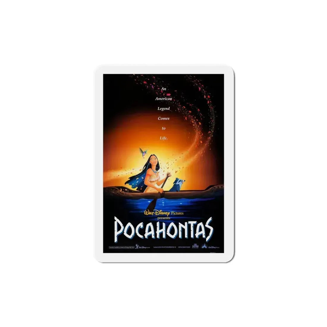 Pocahontas 1995 Movie Poster Refrigerator Magnet 5 Inch - The Sticker Space