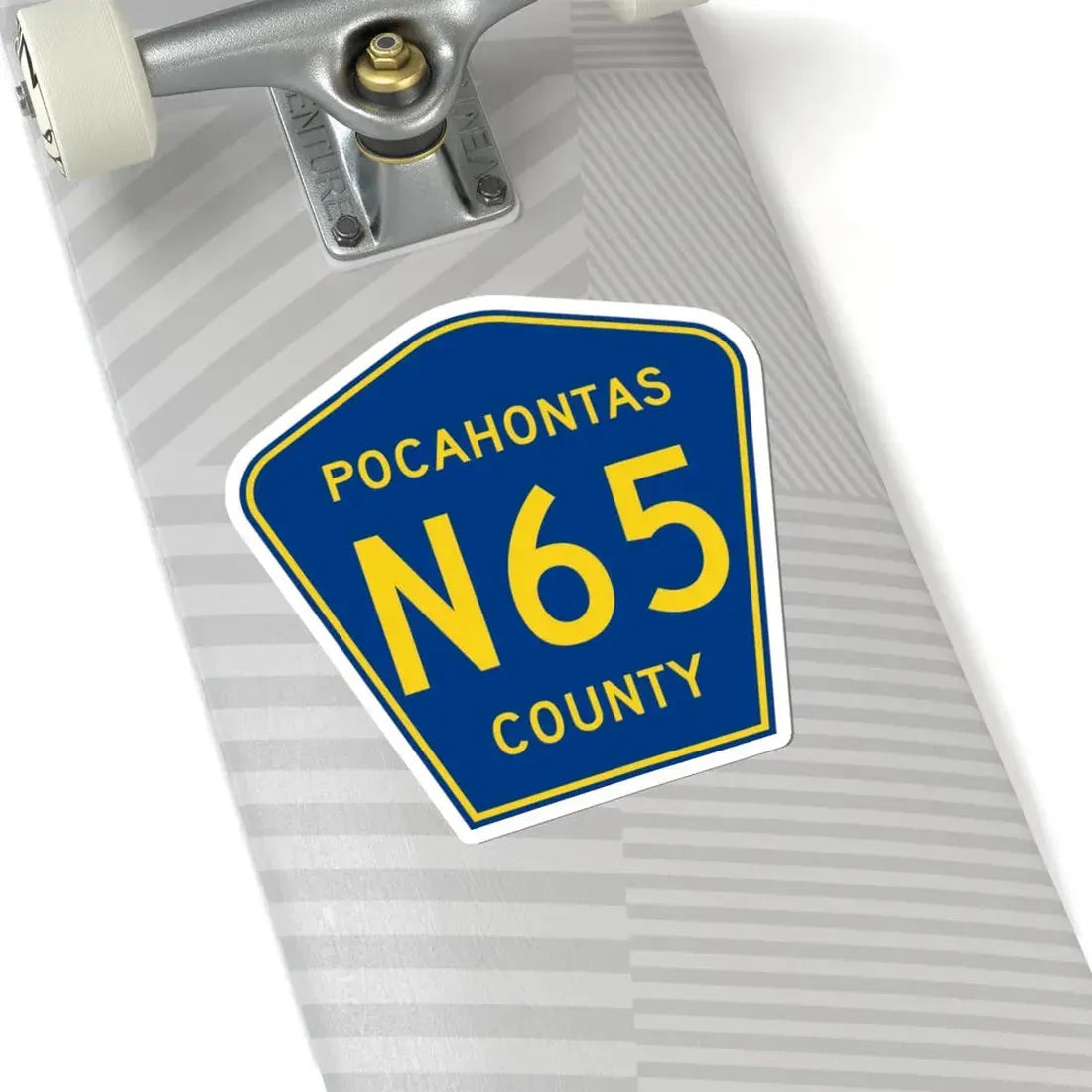 Pocahontas County Route N65 IA (Iowa) (Road Sign) STICKER Vinyl Kiss-Cut Decal - The Sticker Space