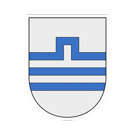 Podgorica coat of arms escutcheon (Montenegro) (Coat of Arms) STICKER Vinyl Kiss-Cut Decal 2 Inch White - The Sticker Space