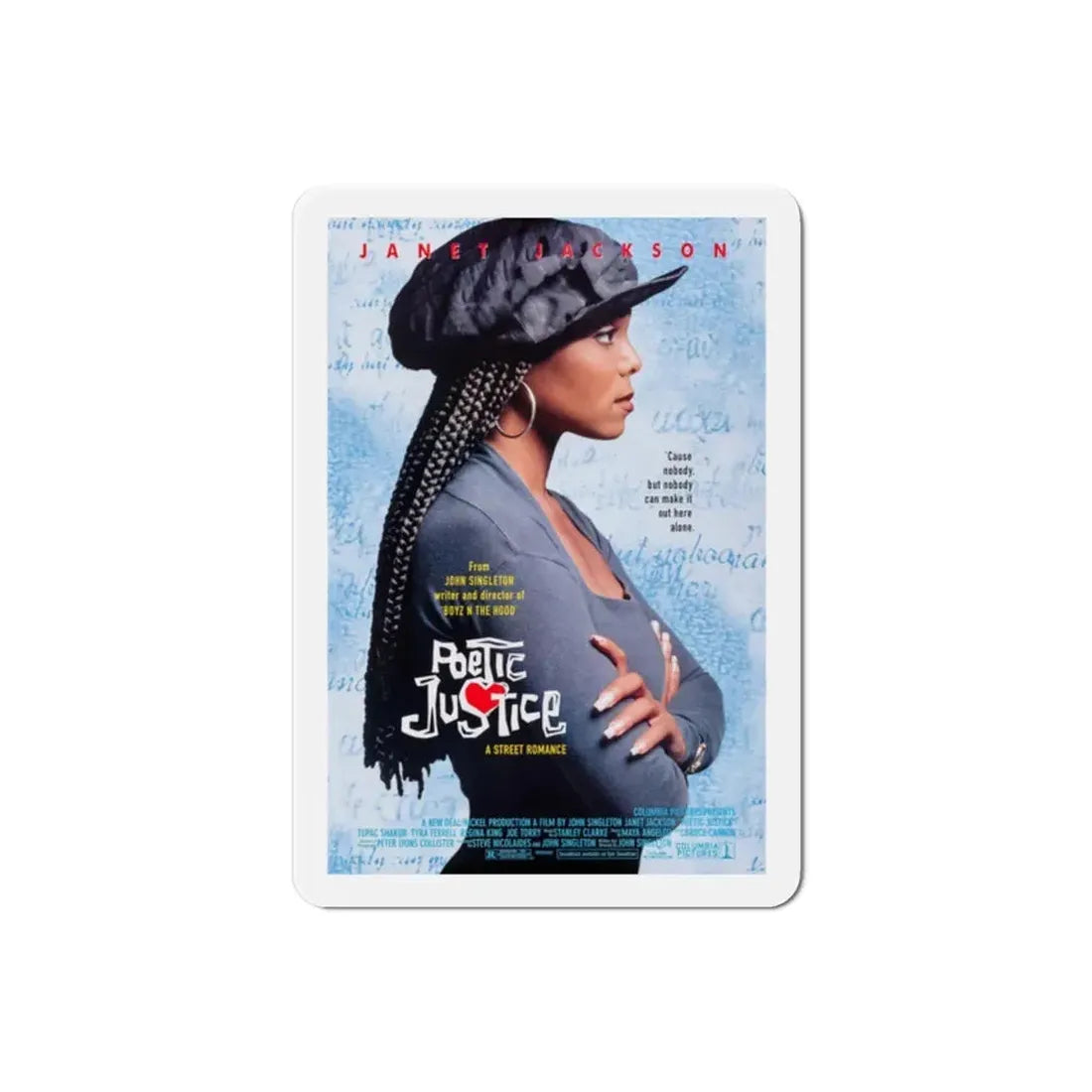 Poetic Justice 1993 Movie Poster Refrigerator Magnet 2 Inch - The Sticker Space