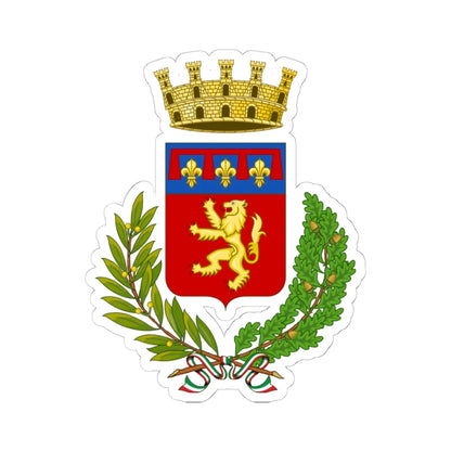 Poggibonsi-Stemma (Italy) (Coat of Arms) STICKER Vinyl Kiss-Cut Decal 6 Inch White - The Sticker Space