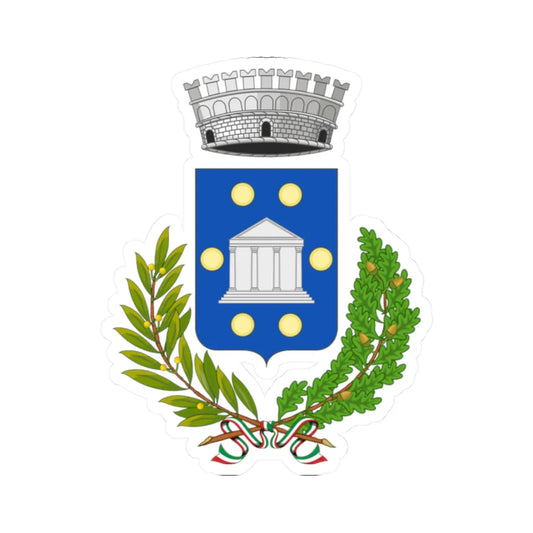 Poggio a Caiano-Stemma2 (Italy) (Coat of Arms) STICKER Vinyl Kiss-Cut Decal 2 Inch White - The Sticker Space