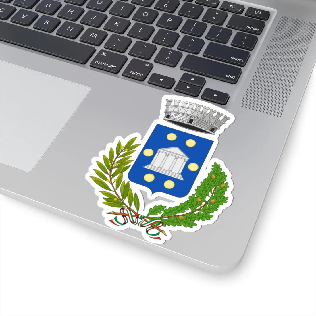 Poggio a Caiano-Stemma2 (Italy) (Coat of Arms) STICKER Vinyl Kiss-Cut Decal - The Sticker Space